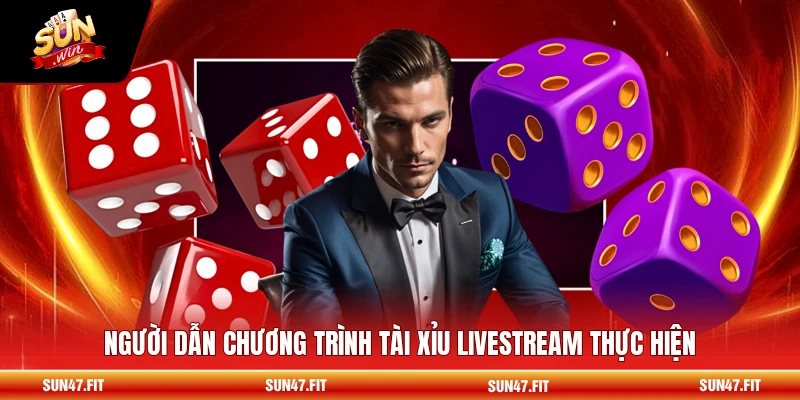 Tài Xỉu Livestream - Trải Nghiệm Cá Cược Đỉnh Cao 1 Người dẫn chương trình tài xỉu Livestream thực hiện