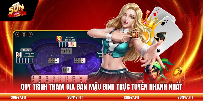 Mậu Binh - Nhập Môn Xếp Bài Ba Hàng Đúng Chuẩn 1 Quy trình tham gia bàn Mậu Binh trực tuyến nhanh nhất