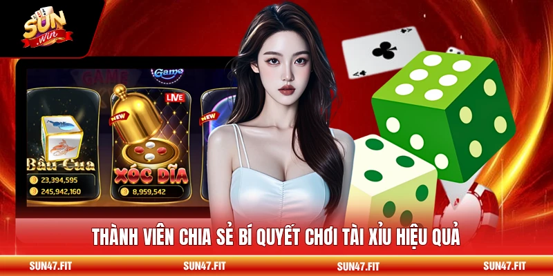 Thành viên chia sẻ bí quyết chơi tài xỉu hiệu quả